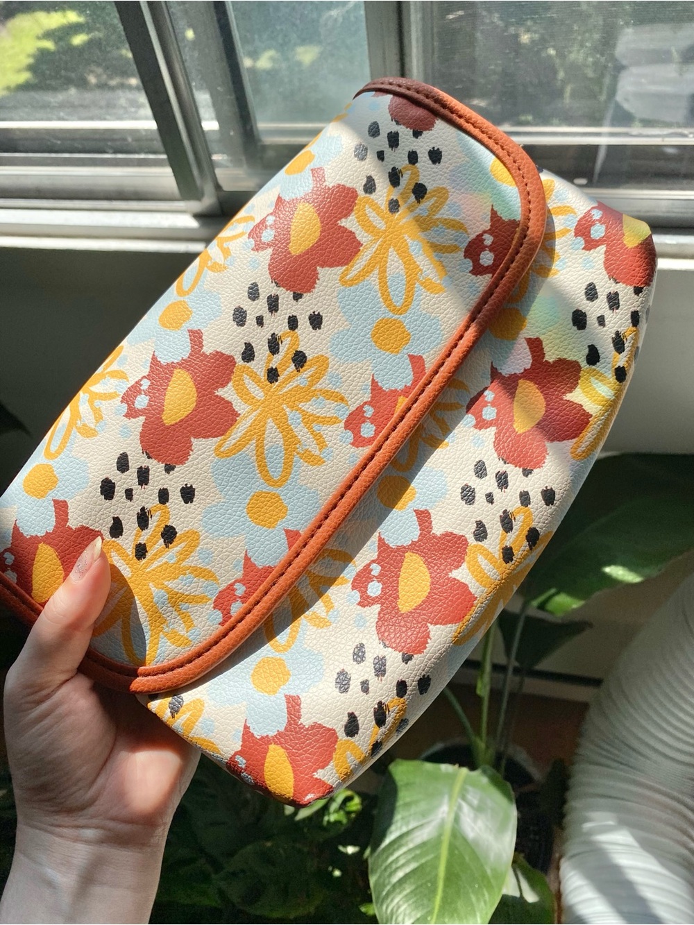 🌻 Floral Printed Bag Colorful Toiletries Travel Carry Boho Cottagecore Vacation